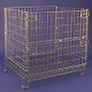 Wire cage roll containers
